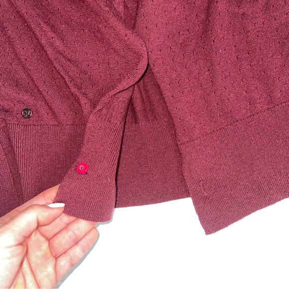 Lululemon Sunset Savasana Matoon Wine Sweater Medium - Picture 8 of 9
